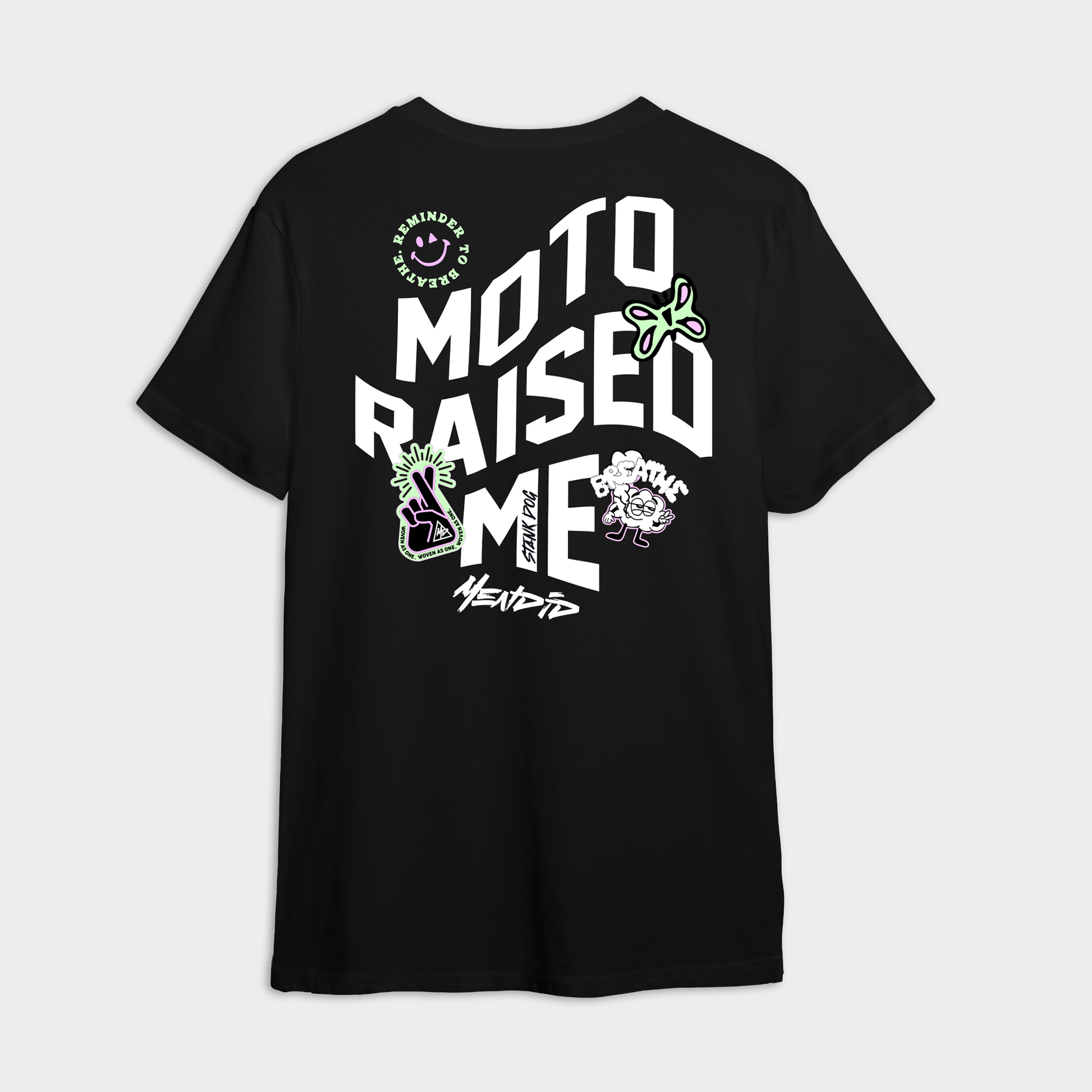 Stankdog – Mendid Moto Raised Me Adult Tee