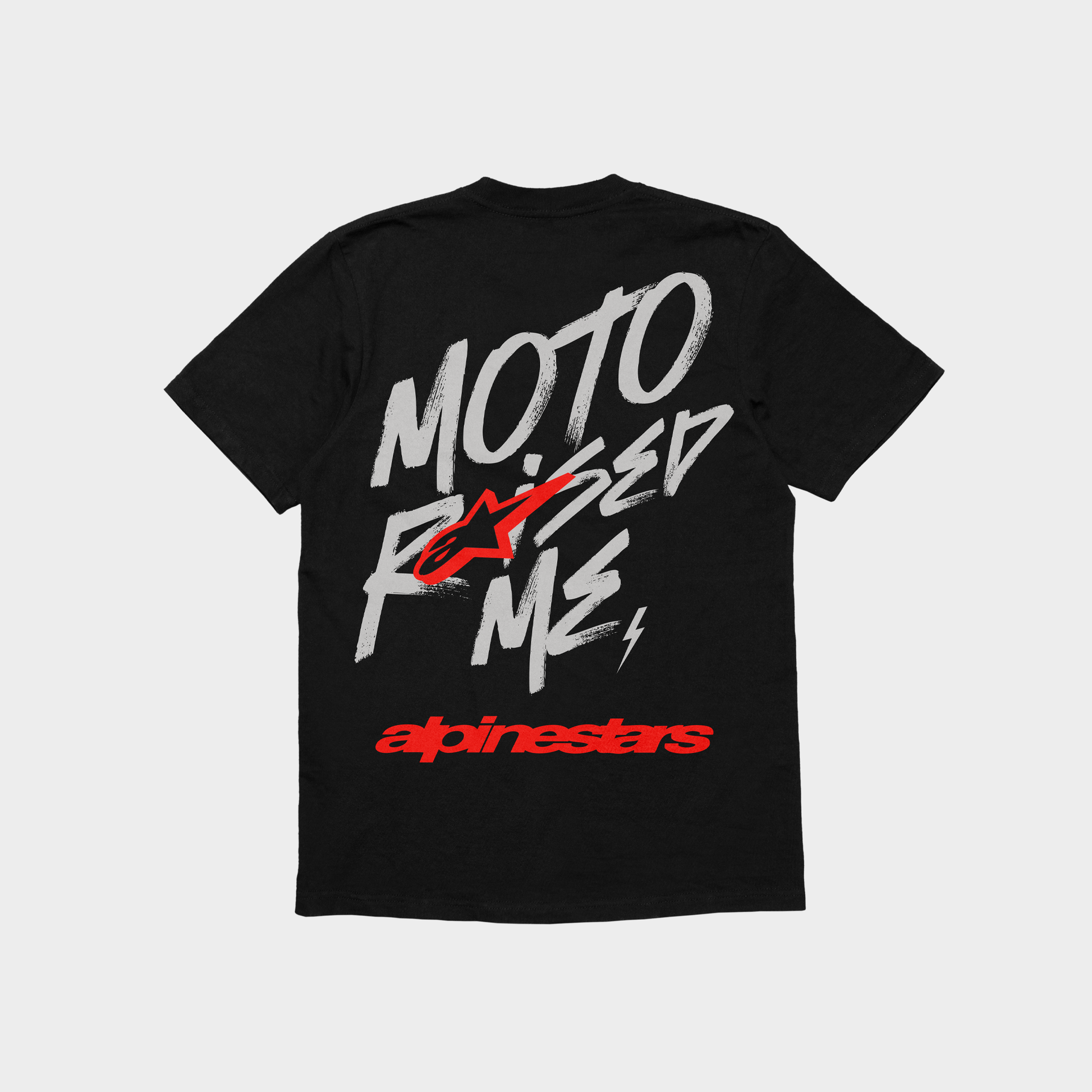 Moto Raised Me -Alpinestars Tee - Black (Youth)